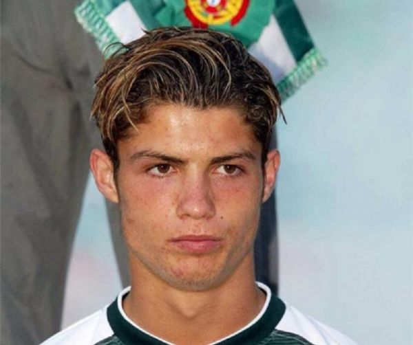 Kiểu tóc Ronaldo khi gia nhập Sporting